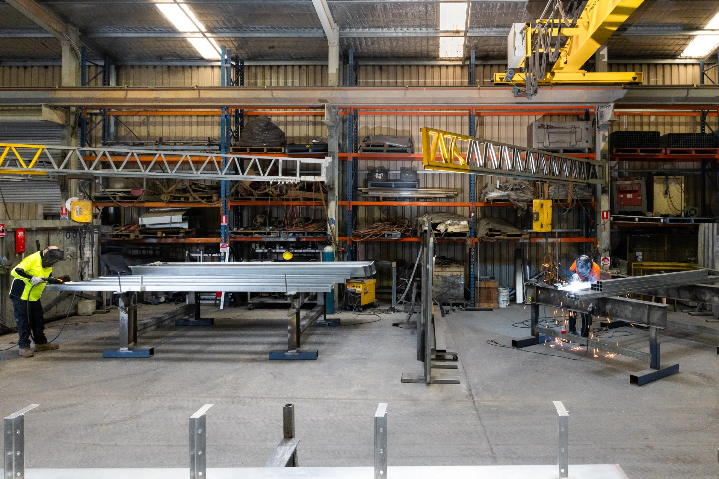 Inside the Bargain Steel Centre facility in Burton, South Australia